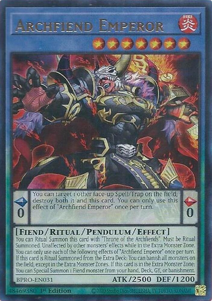 Archfiend Emperor - Burst Protocol (BPRO)